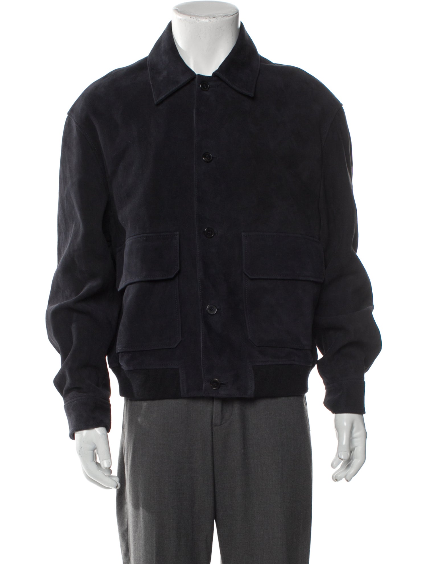 FRAME Goat Leather Trucker Jacket