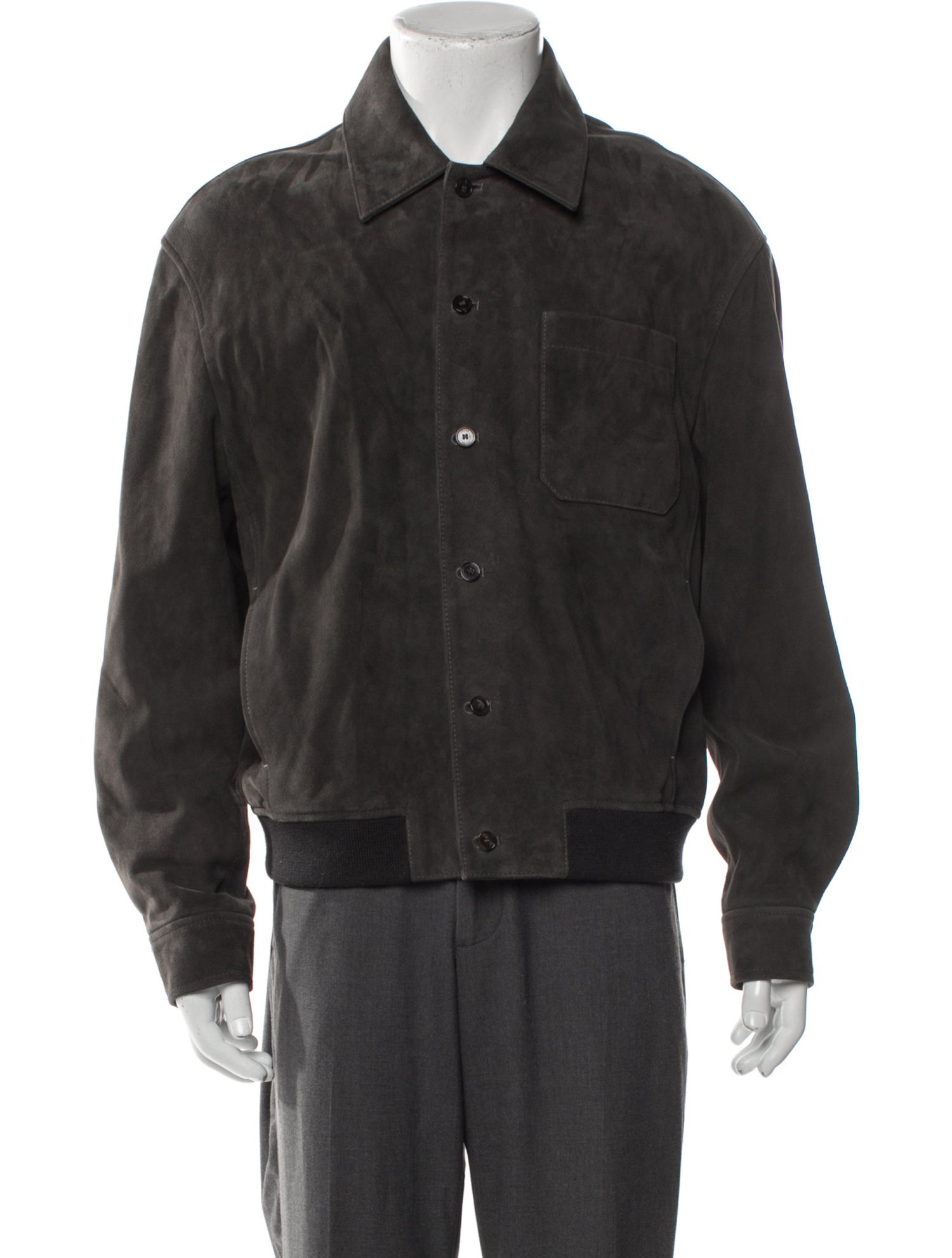 FRAME Goat Leather Bomber Jacket