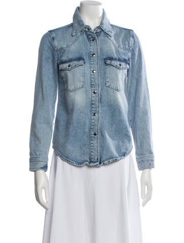 Pre-owned Frame Denim Jacket In Blue