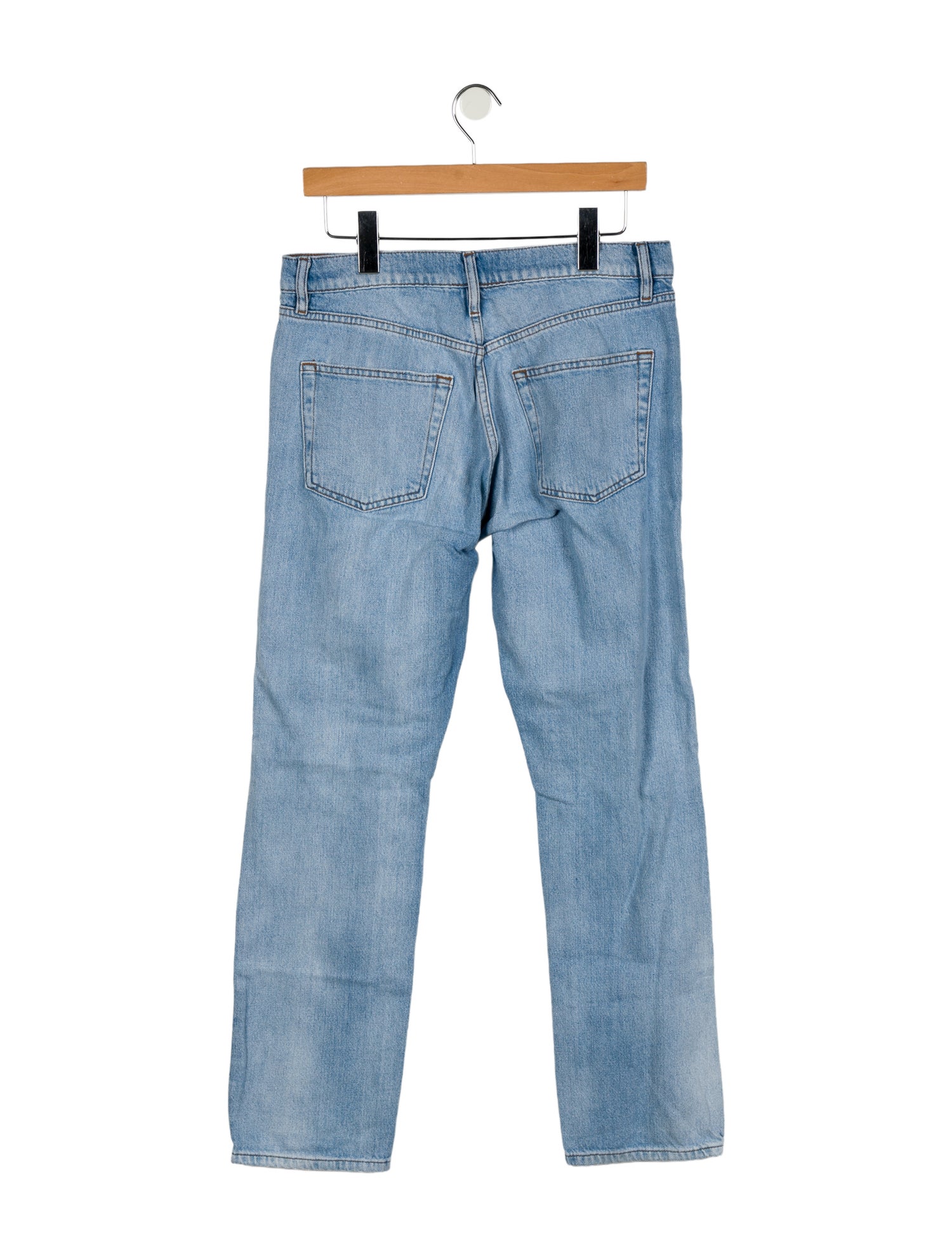 FRAME Mid-Rise Straight Leg Jeans