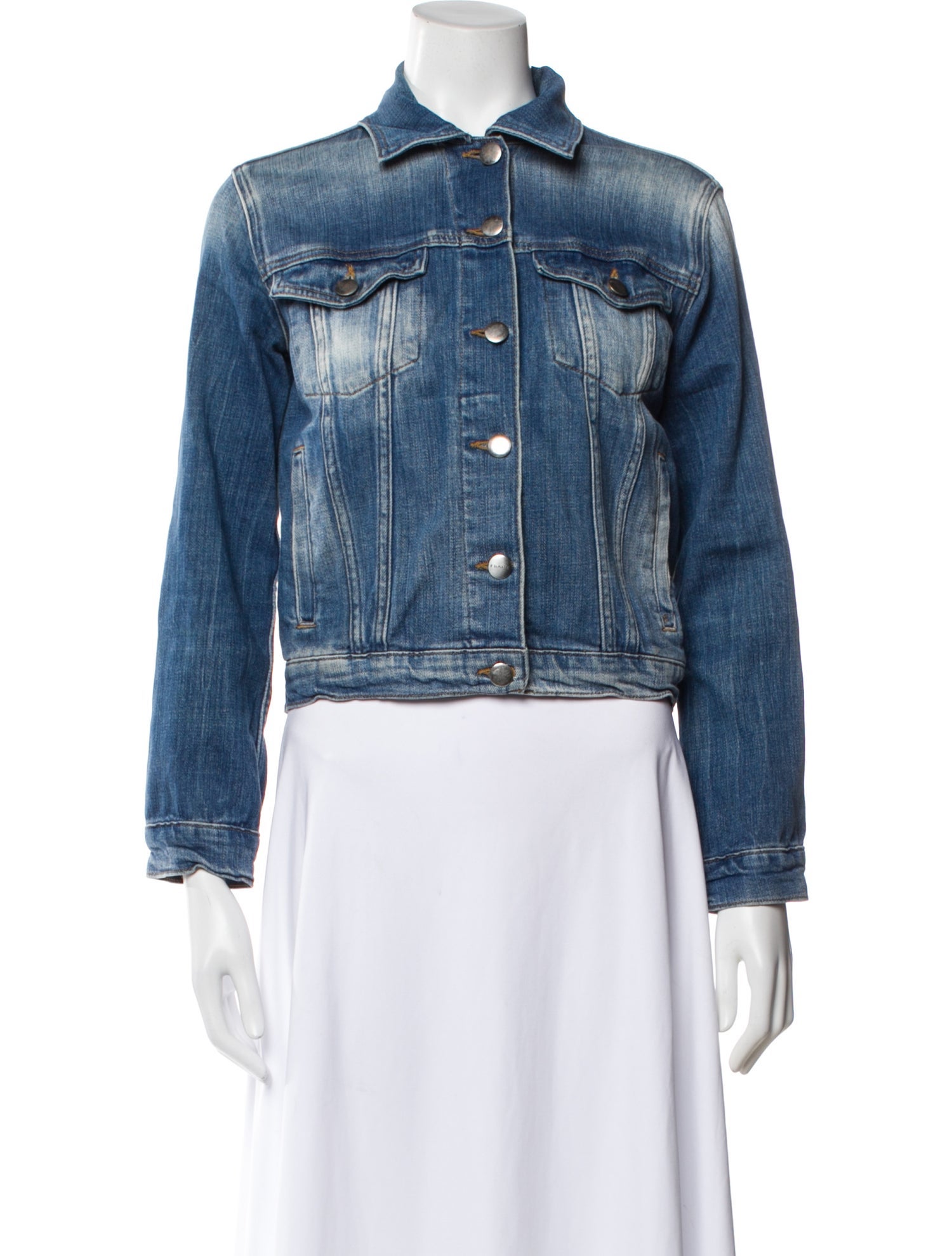 FRAME Printed Denim Jacket