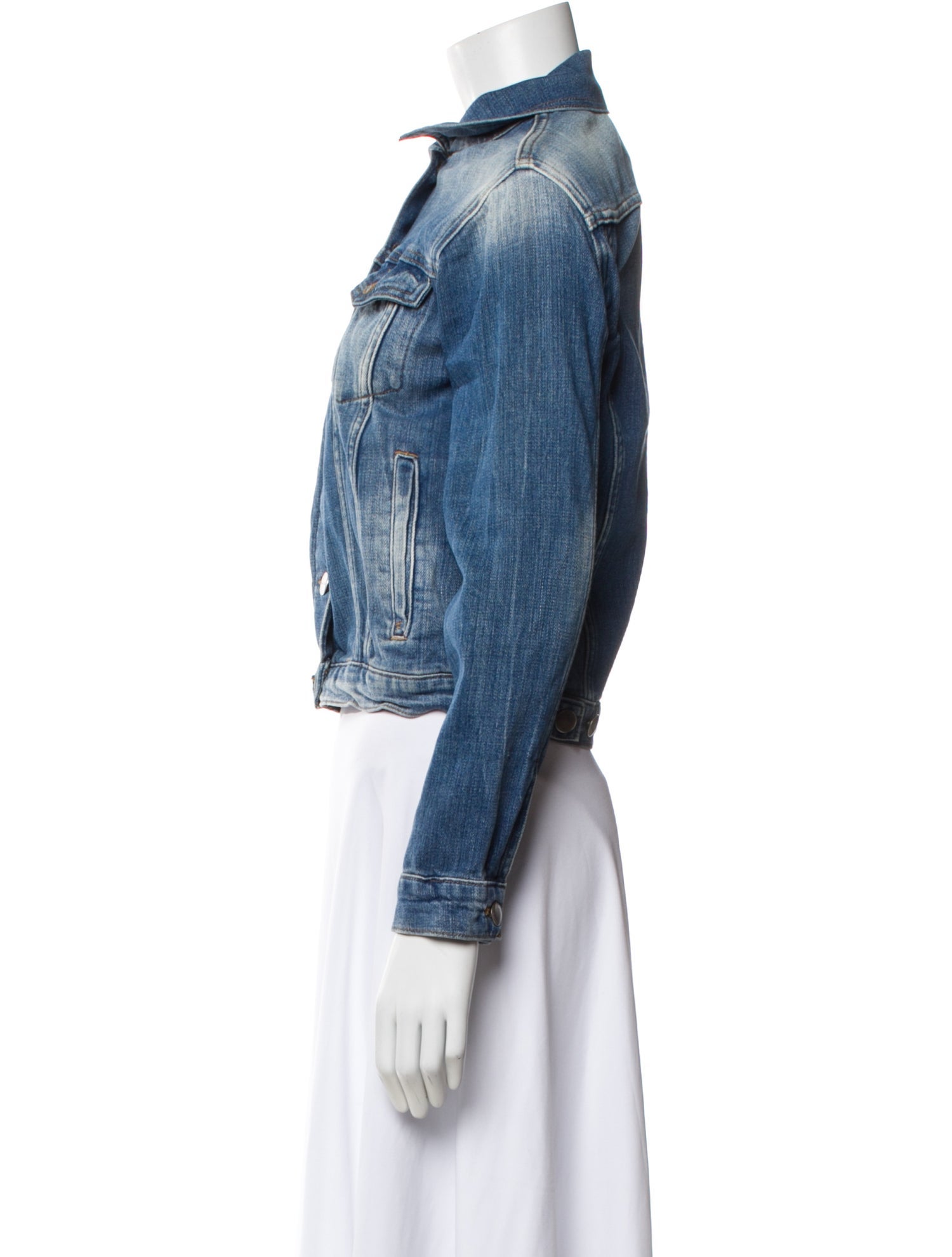 FRAME Printed Denim Jacket