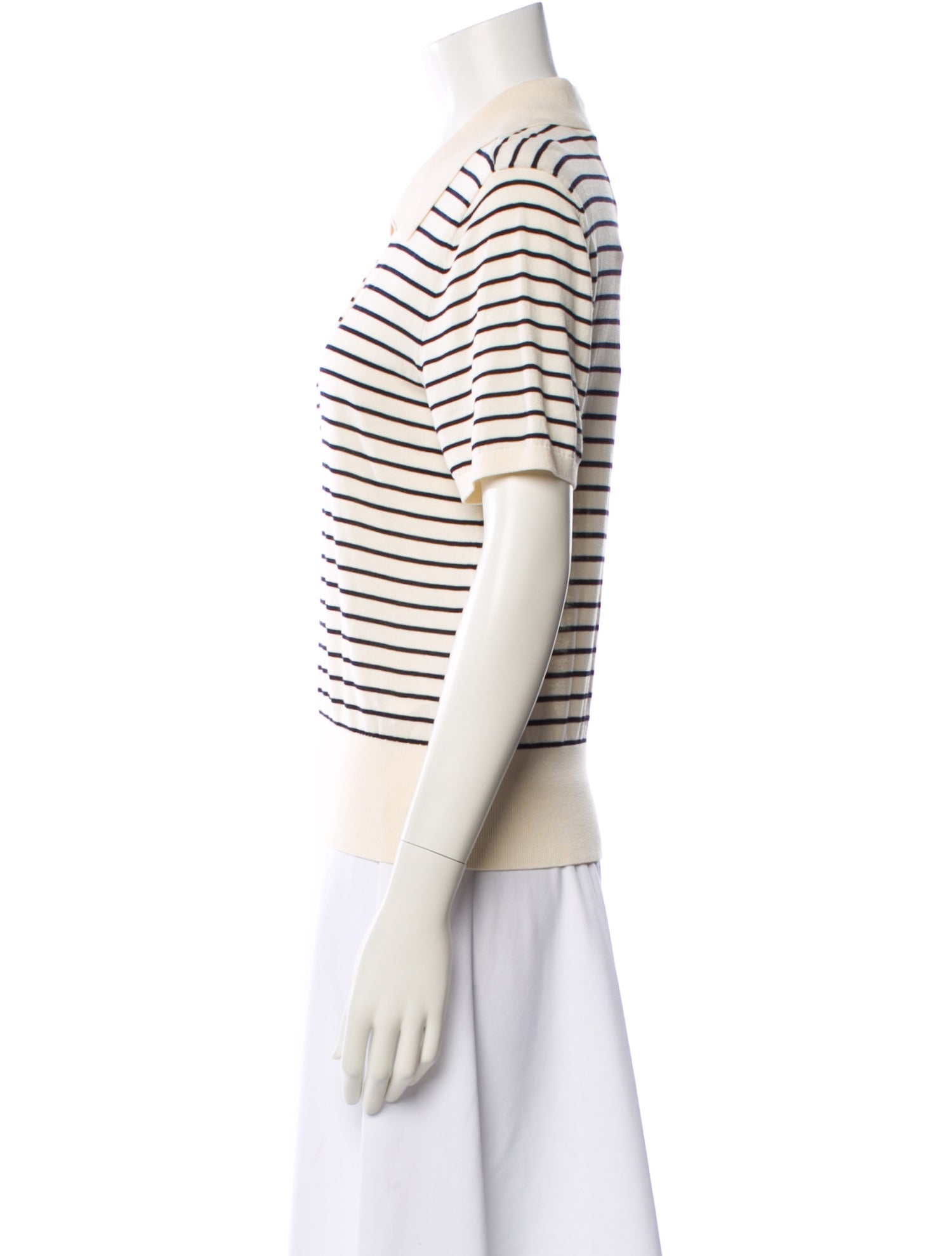 FRAME Striped Short Sleeve Polo