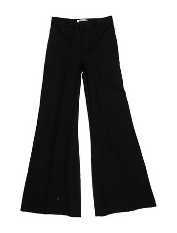 Pre-owned Frame Wide Leg Pants In Black
