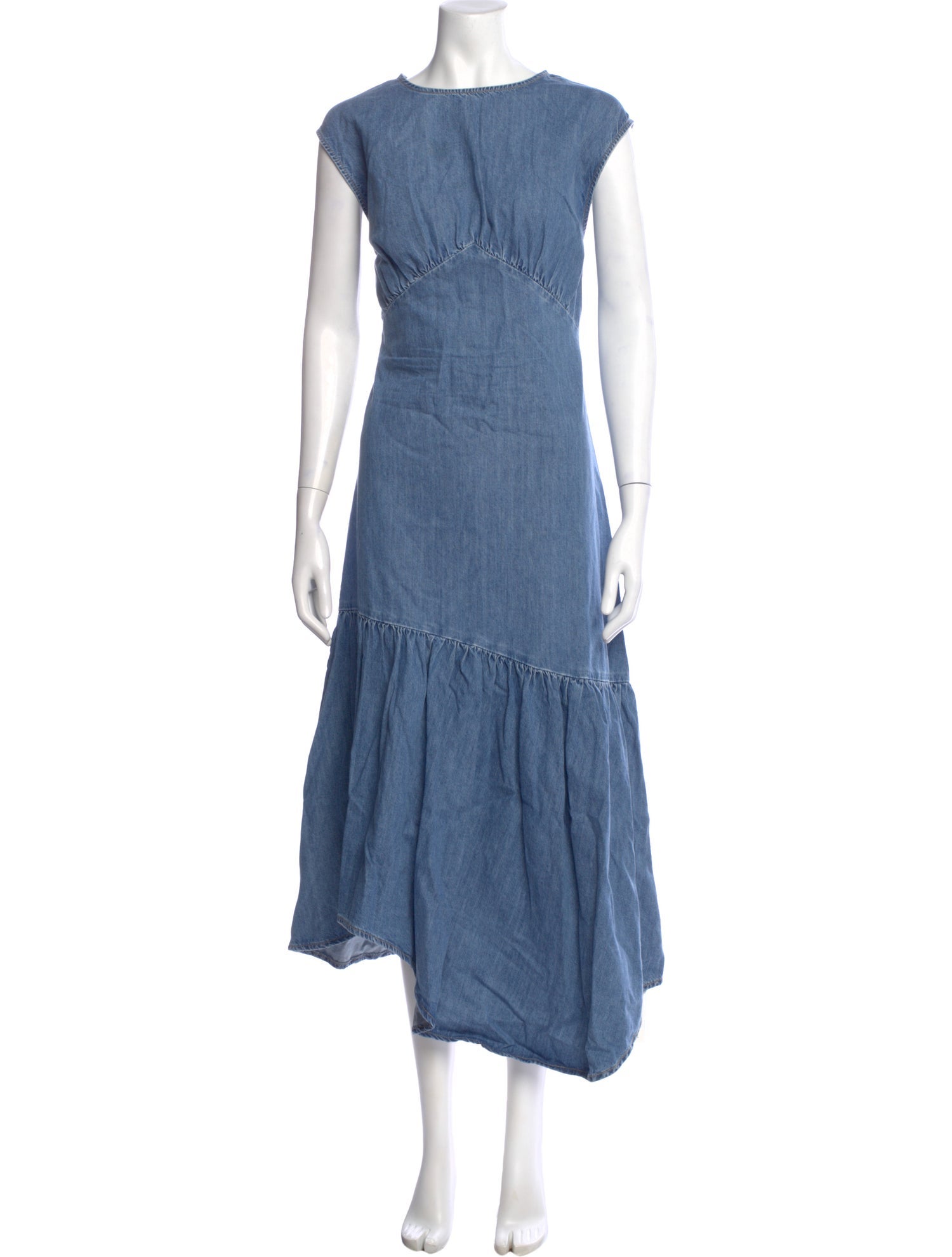 FRAME Crew Neck Long Dress