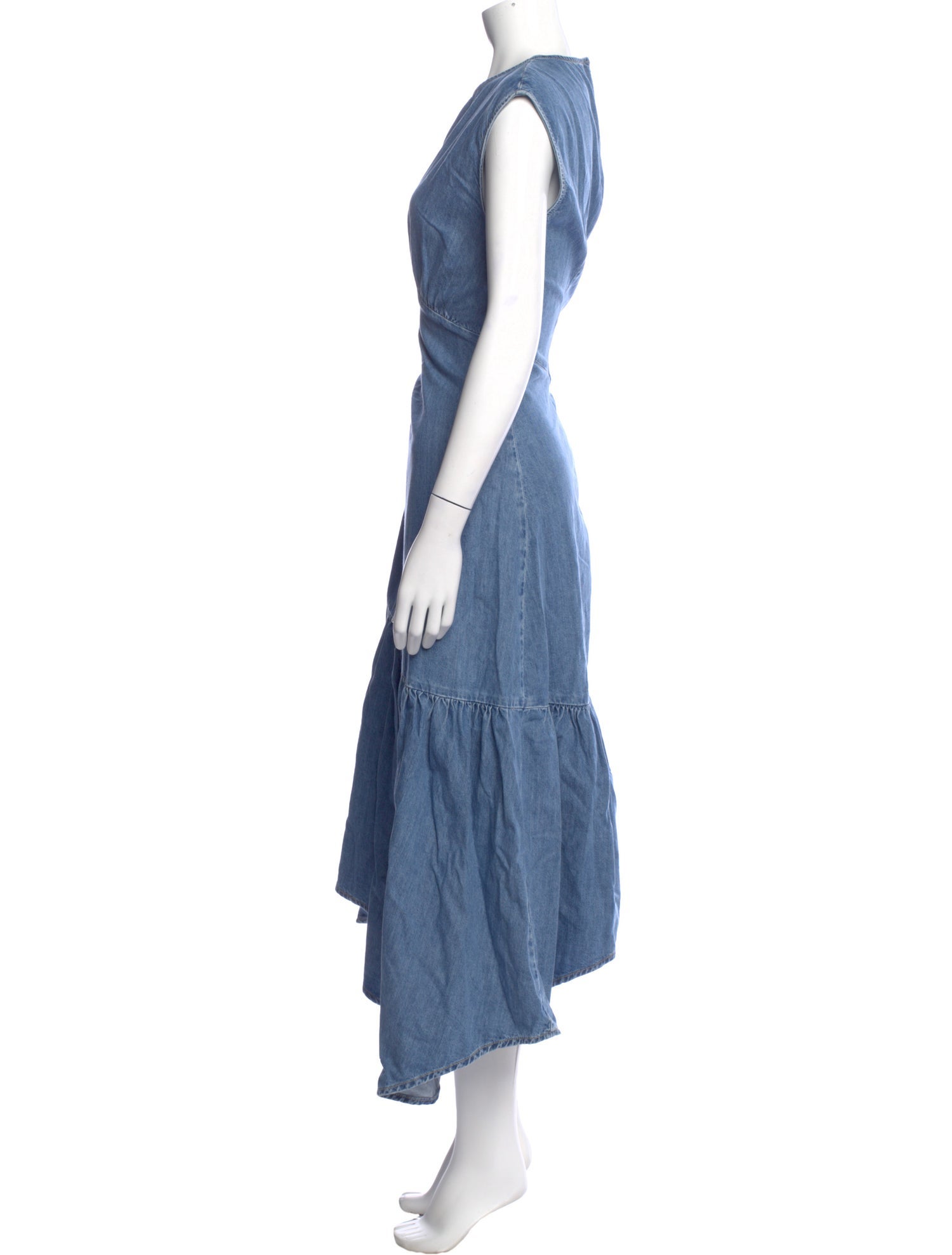 FRAME Crew Neck Long Dress