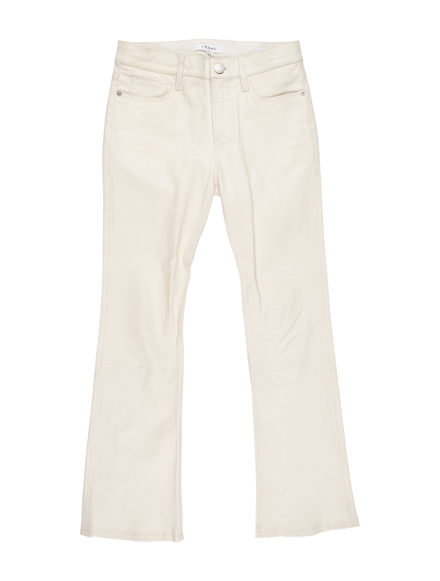 FRAME Lamb Leather Straight Leg Pants