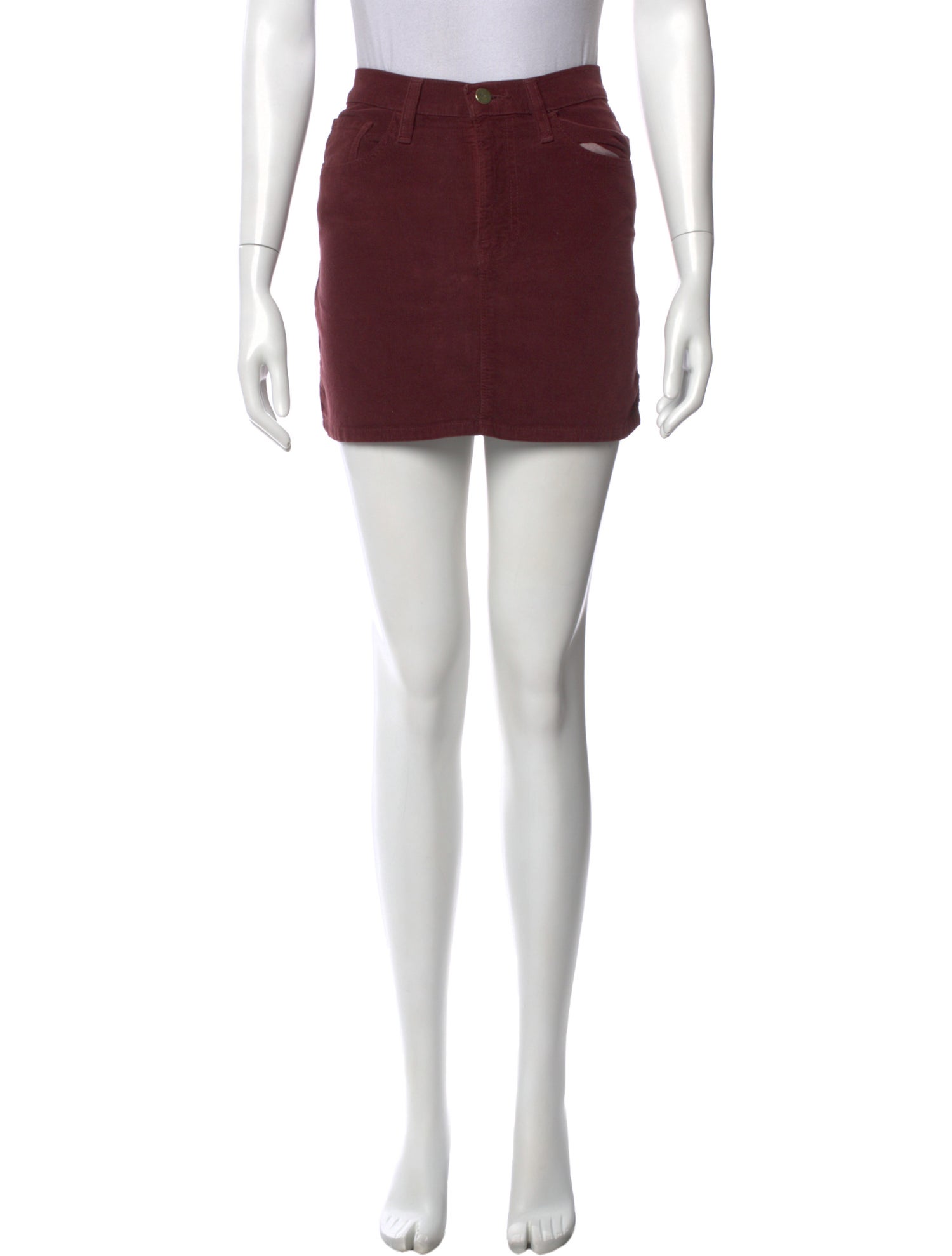 FRAME Distressed Accents Mini Skirt