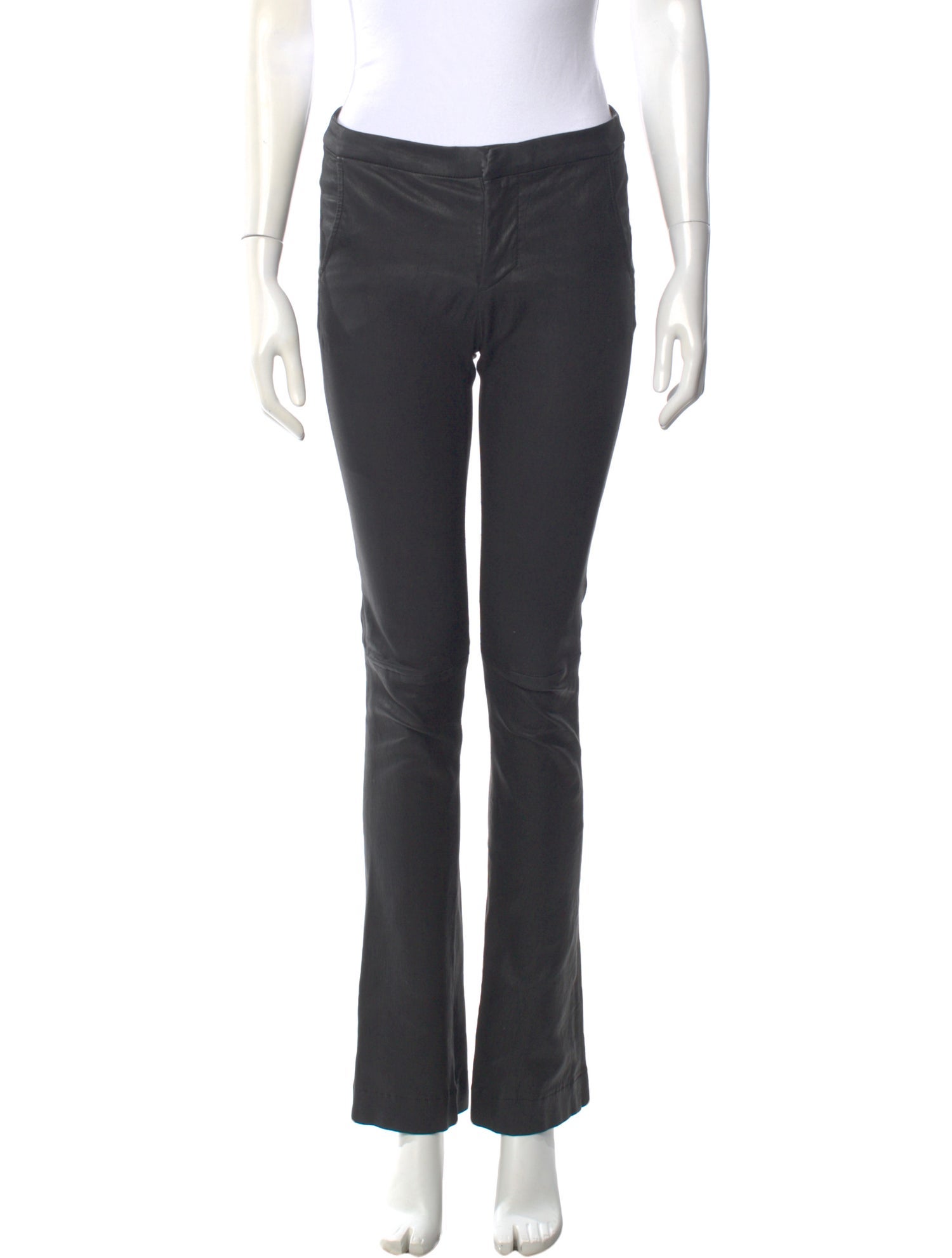 FRAME Lamb Leather Straight Leg Pants
