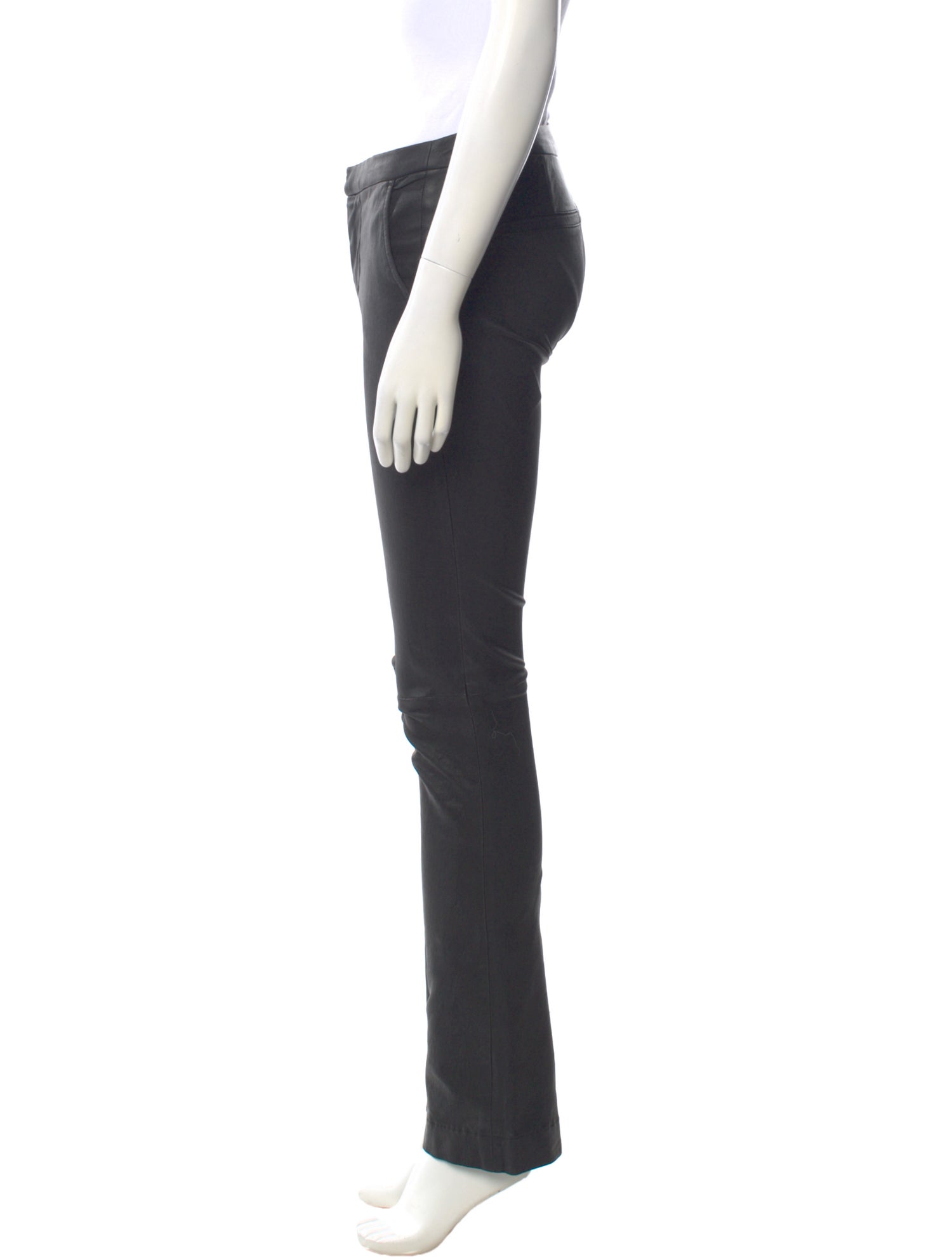 FRAME Lamb Leather Straight Leg Pants