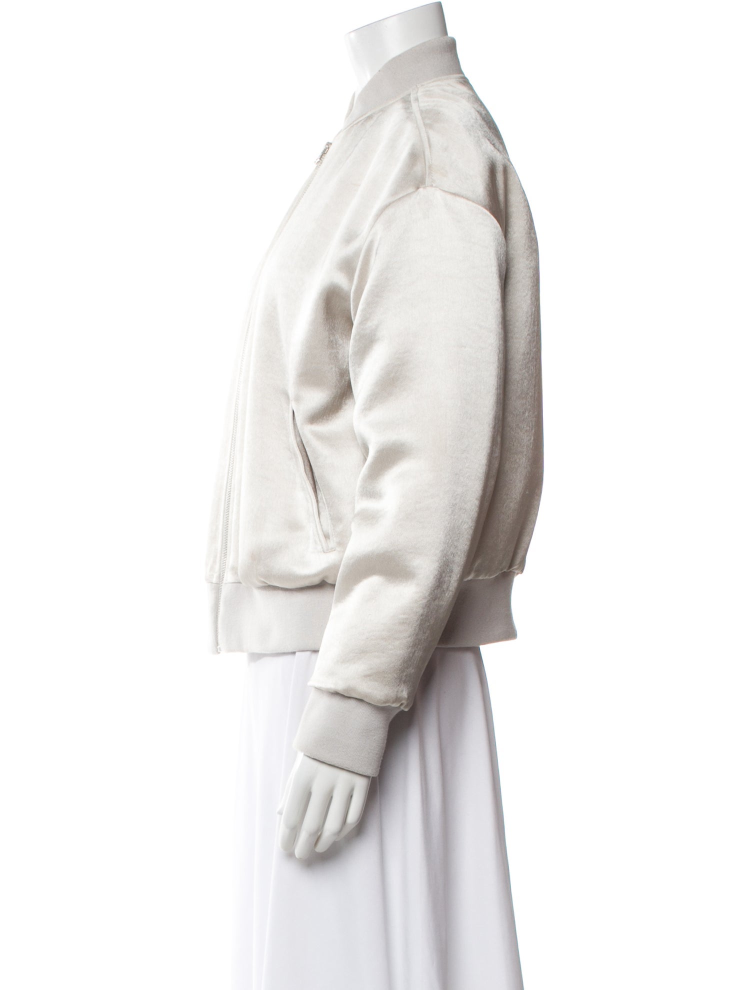 FRAME Satin Bomber Jacket