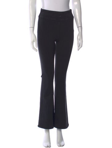 Pre-owned Frame Flared Pants In Black