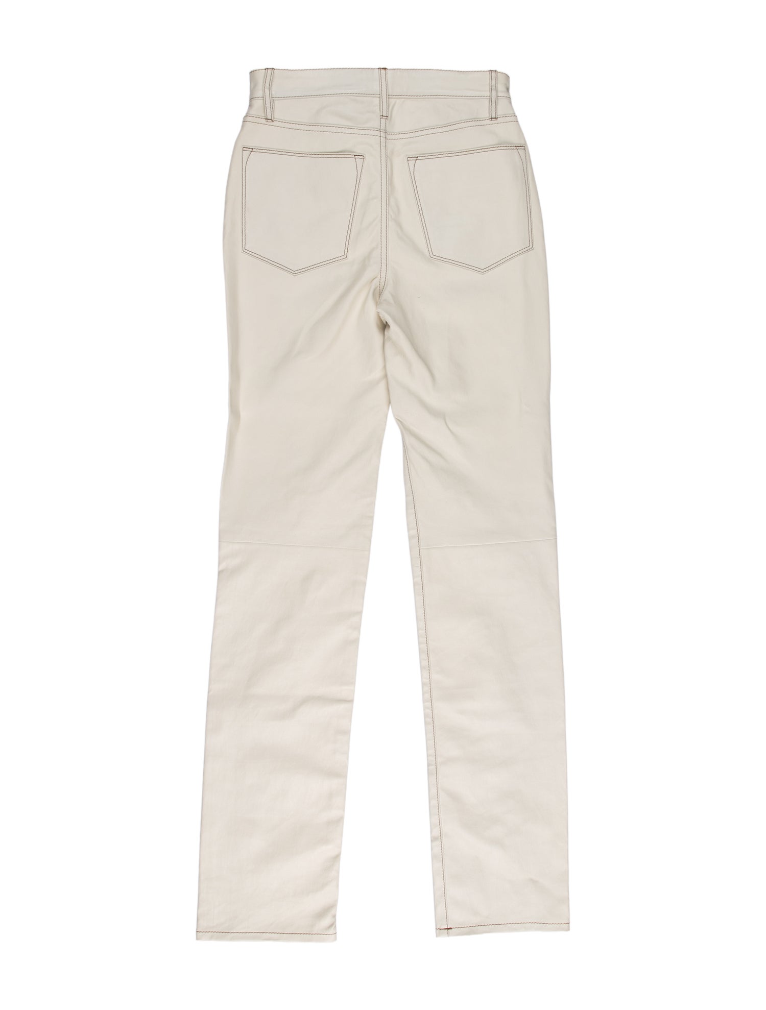 FRAME Lamb Leather Straight Leg Pants