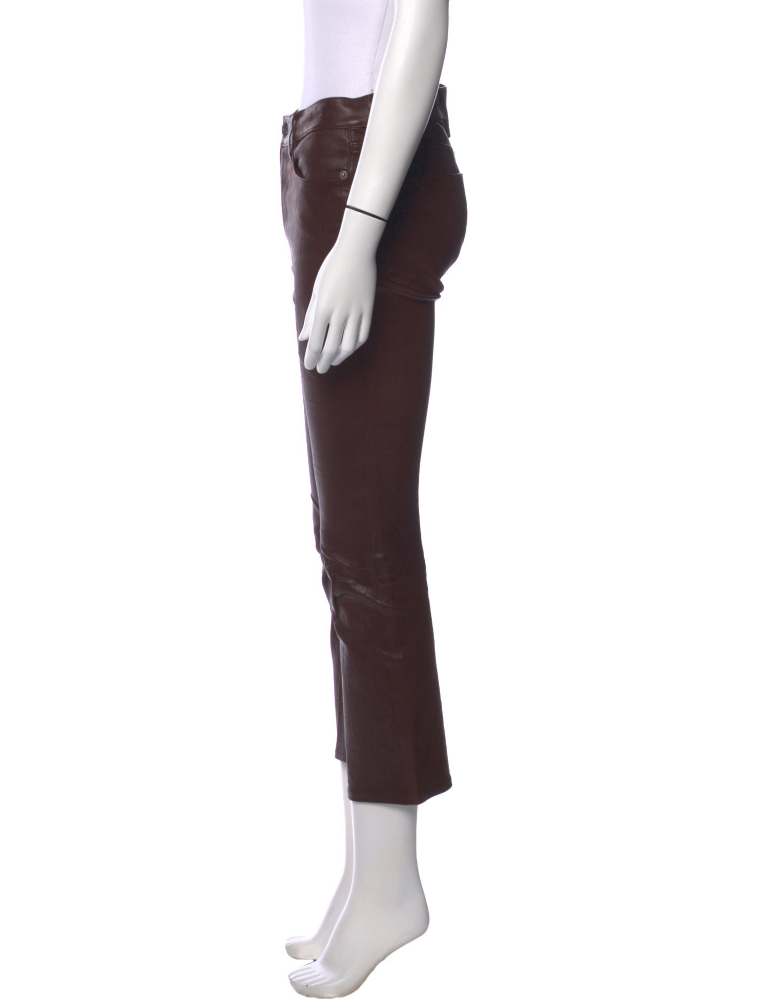 FRAME Lamb Leather Flared Pants