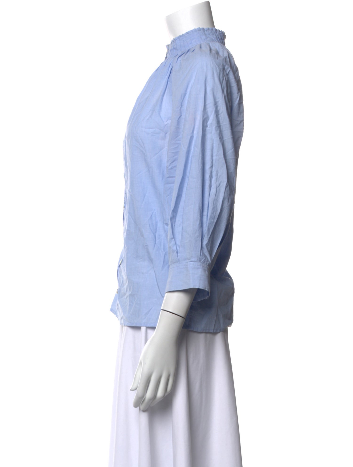 FRAME Three-Quarter Sleeve Blouse