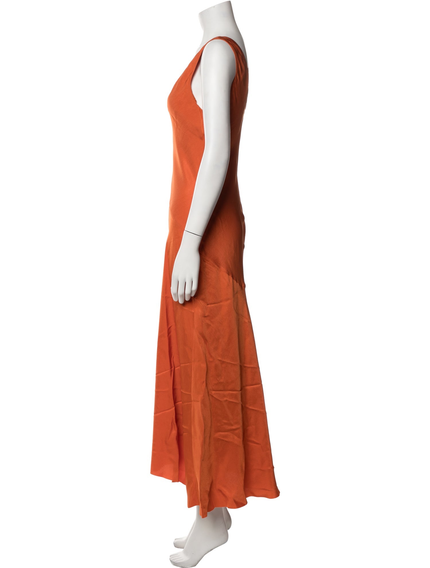 FRAME V-Neck Long Dress