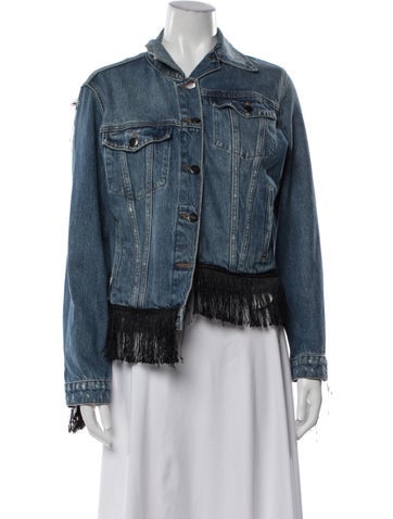 Pre-owned Frame Denim Jacket In Blue