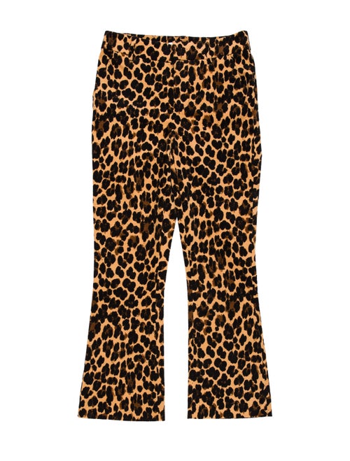 Frame Animal Print Straight Leg Pants