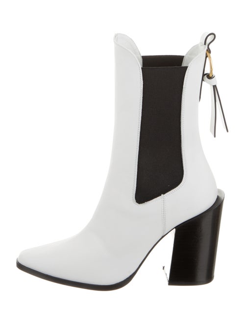 Frame Leather Mid-Calf Boots w/ Tags White