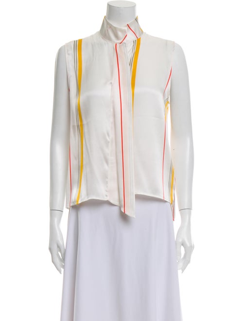 Frame Silk Striped Blouse