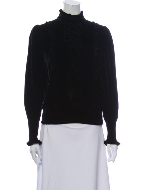 Frame Turtleneck Long Sleeve Sweatshirt Black