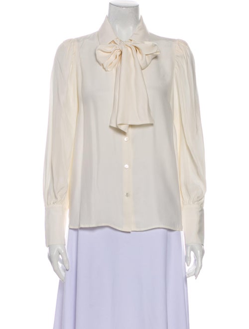 Frame Silk Long Sleeve Blouse