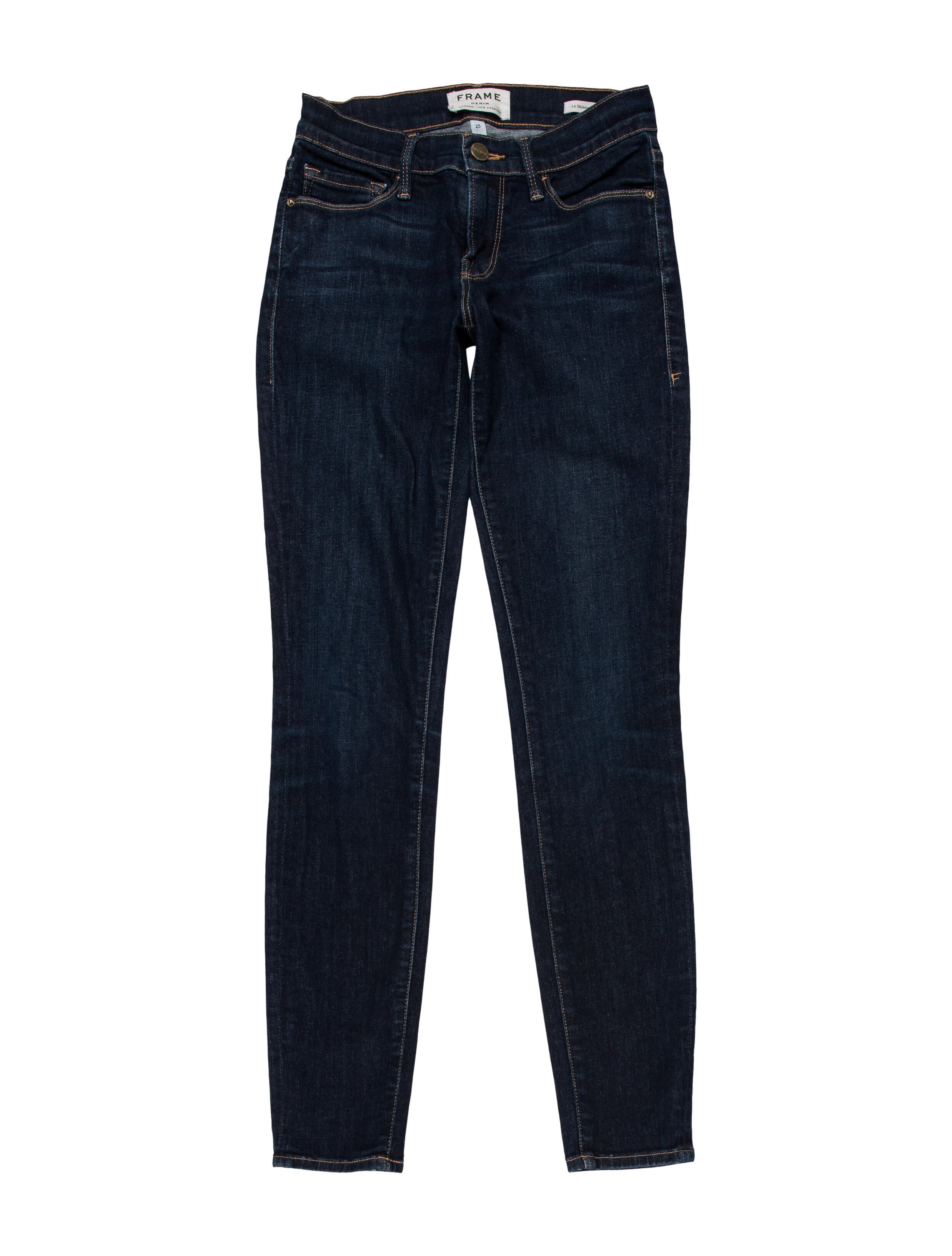 FRAME Low-Rise Skinny Leg Jeans
