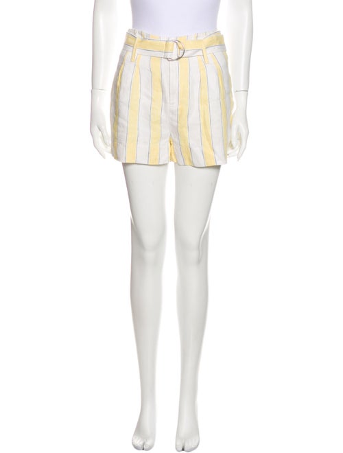 Frame Linen Mini Shorts Yellow