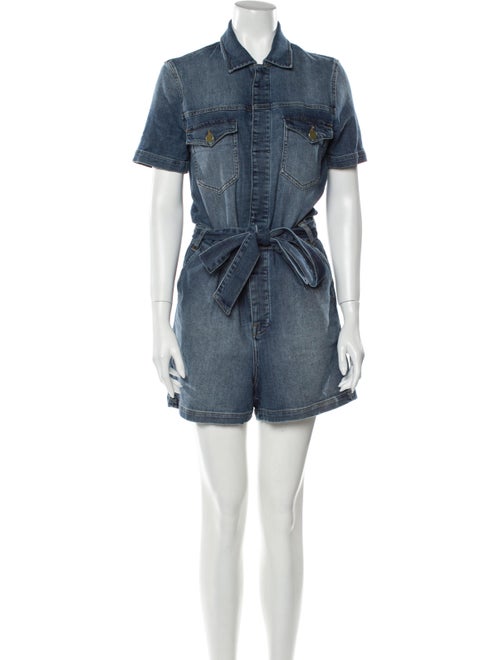 Frame Romper Blue