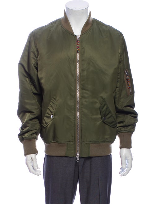 Frame Bomber Jacket Green