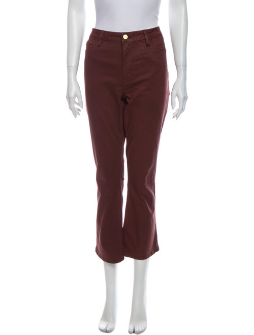 Frame Mid-Rise Wide Leg Jeans Purple