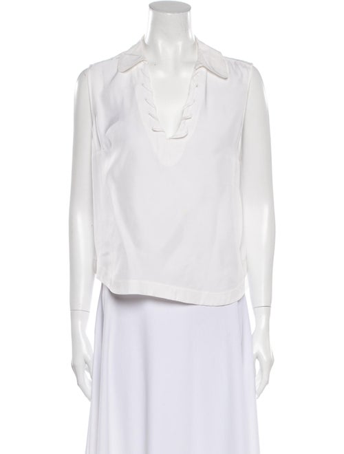 Frame Sleeveless Blouse White