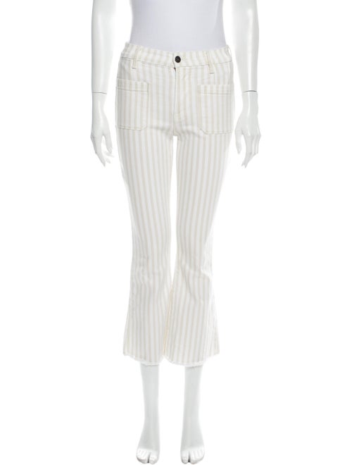 Frame Mid-Rise Flared Jeans White
