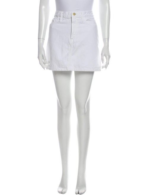Frame Mini Skirt White