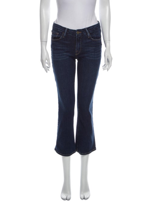 Frame Mid-Rise Flared Jeans Blue
