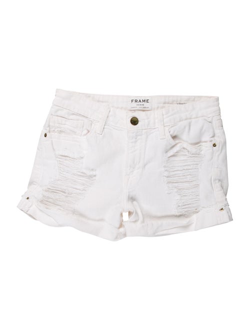 Frame Mini Shorts White