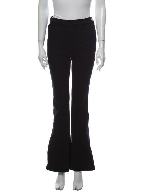 Frame High-Rise Flared Jeans Black