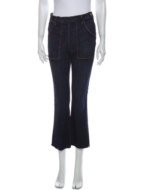 Frame High-Rise Wide Leg Jeans Blue