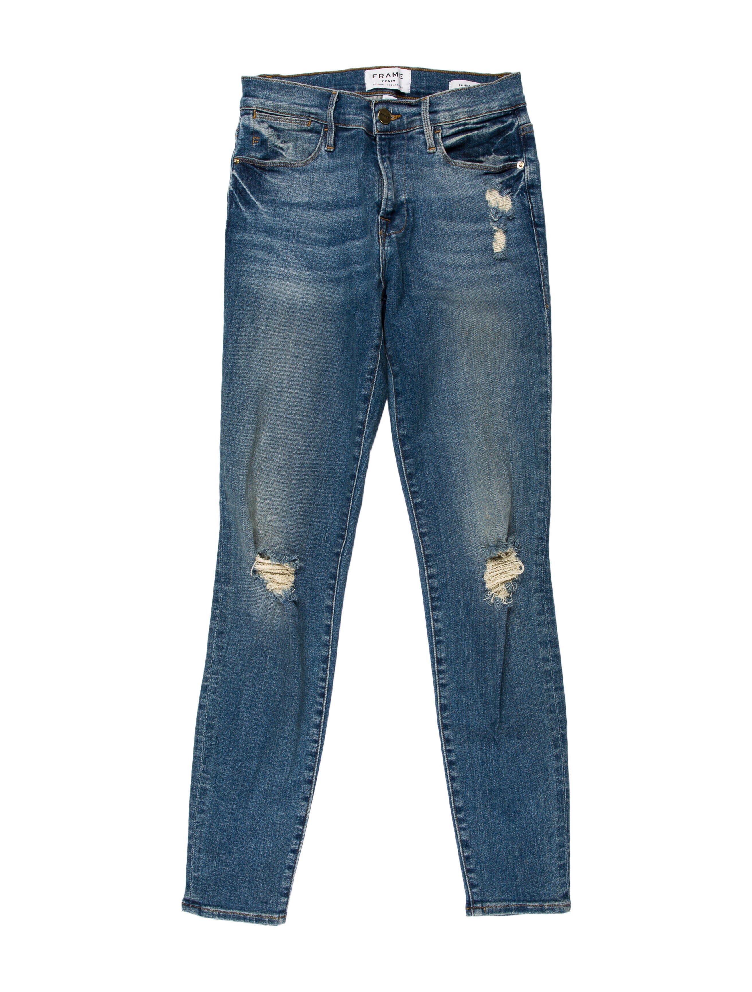 FRAME Mid-Rise Skinny Leg Jeans