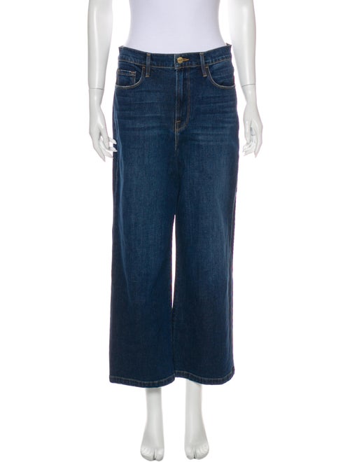 Frame High-Rise Wide Leg Jeans Blue