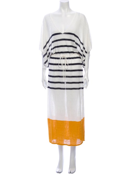 Frame Linen Long Dress White