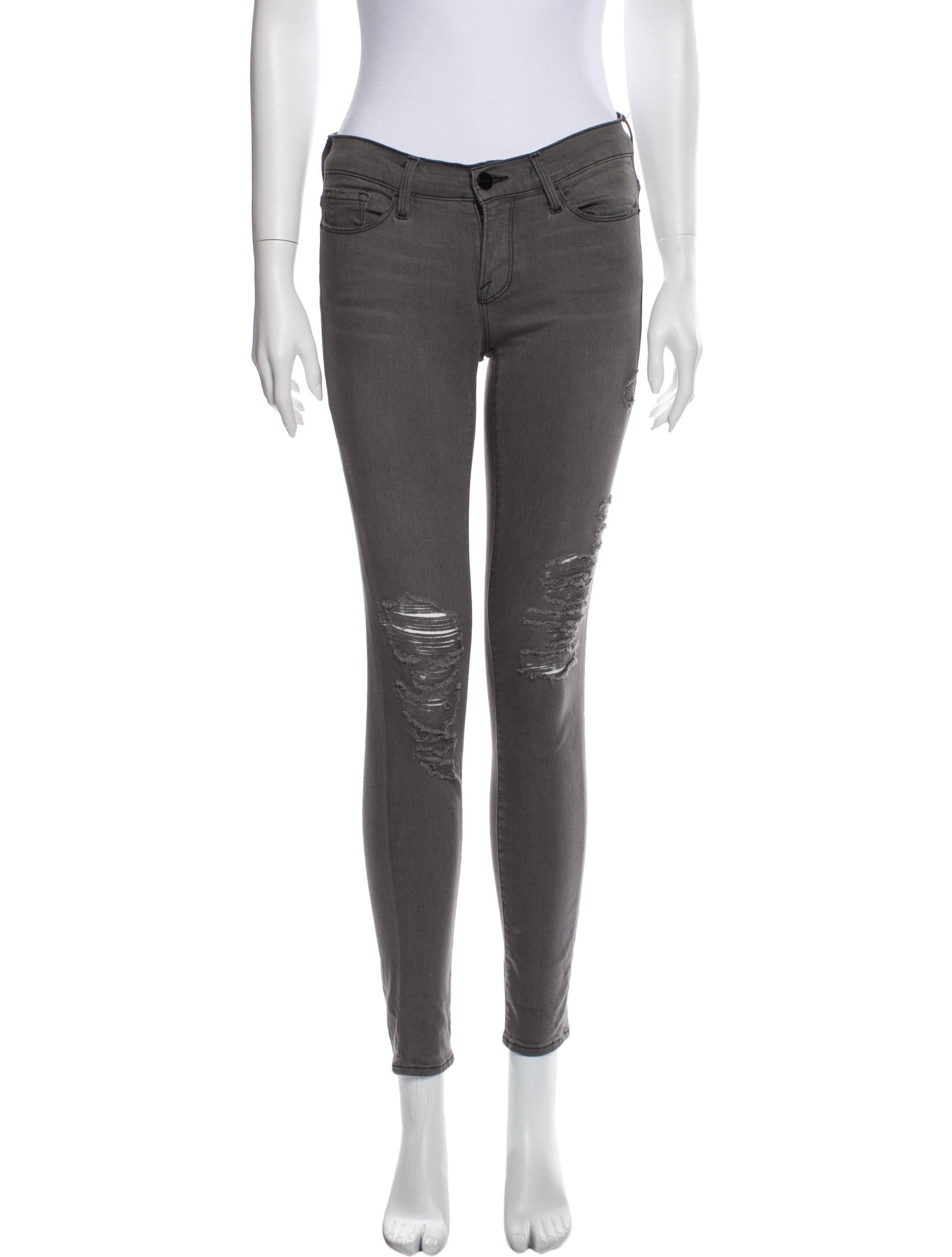 FRAME Low-Rise Skinny Leg Jeans