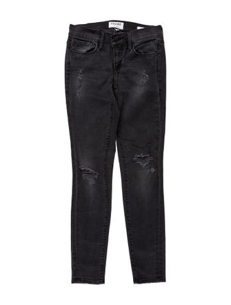 FRAME Low-Rise Skinny Leg Jeans