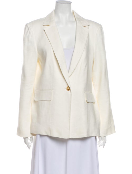 Frame Linen Blazer White