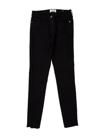 FRAME Mid-Rise Skinny Leg Jeans