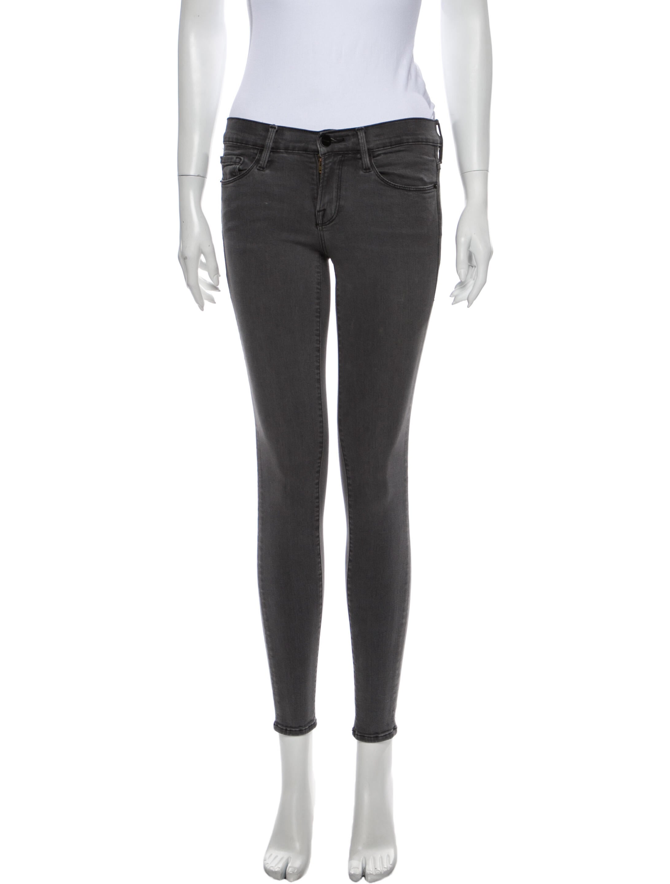 FRAME Low-Rise Skinny Leg Jeans