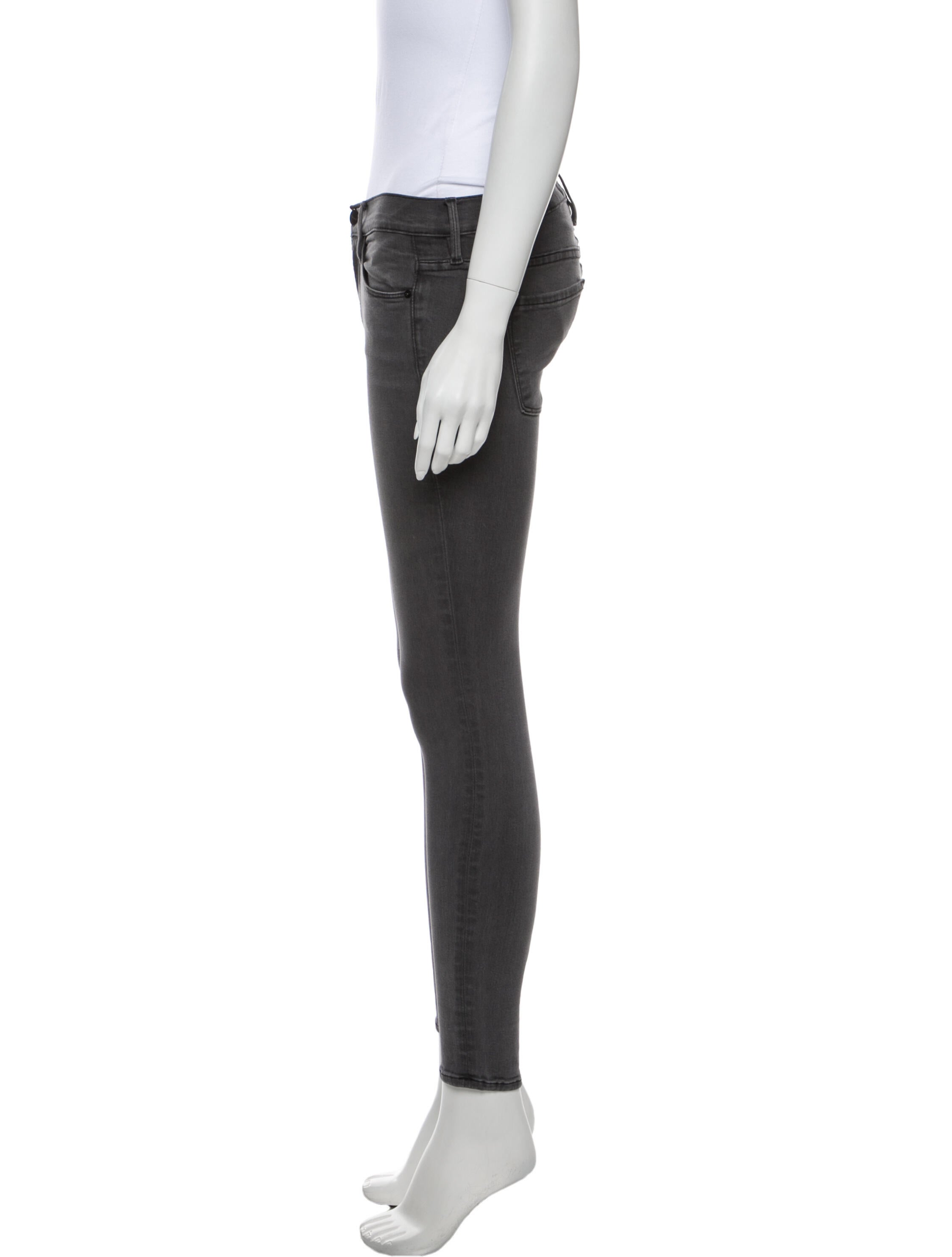 FRAME Low-Rise Skinny Leg Jeans