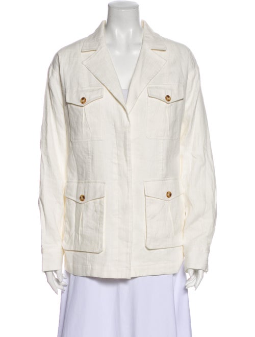 Frame Linen Jacket White