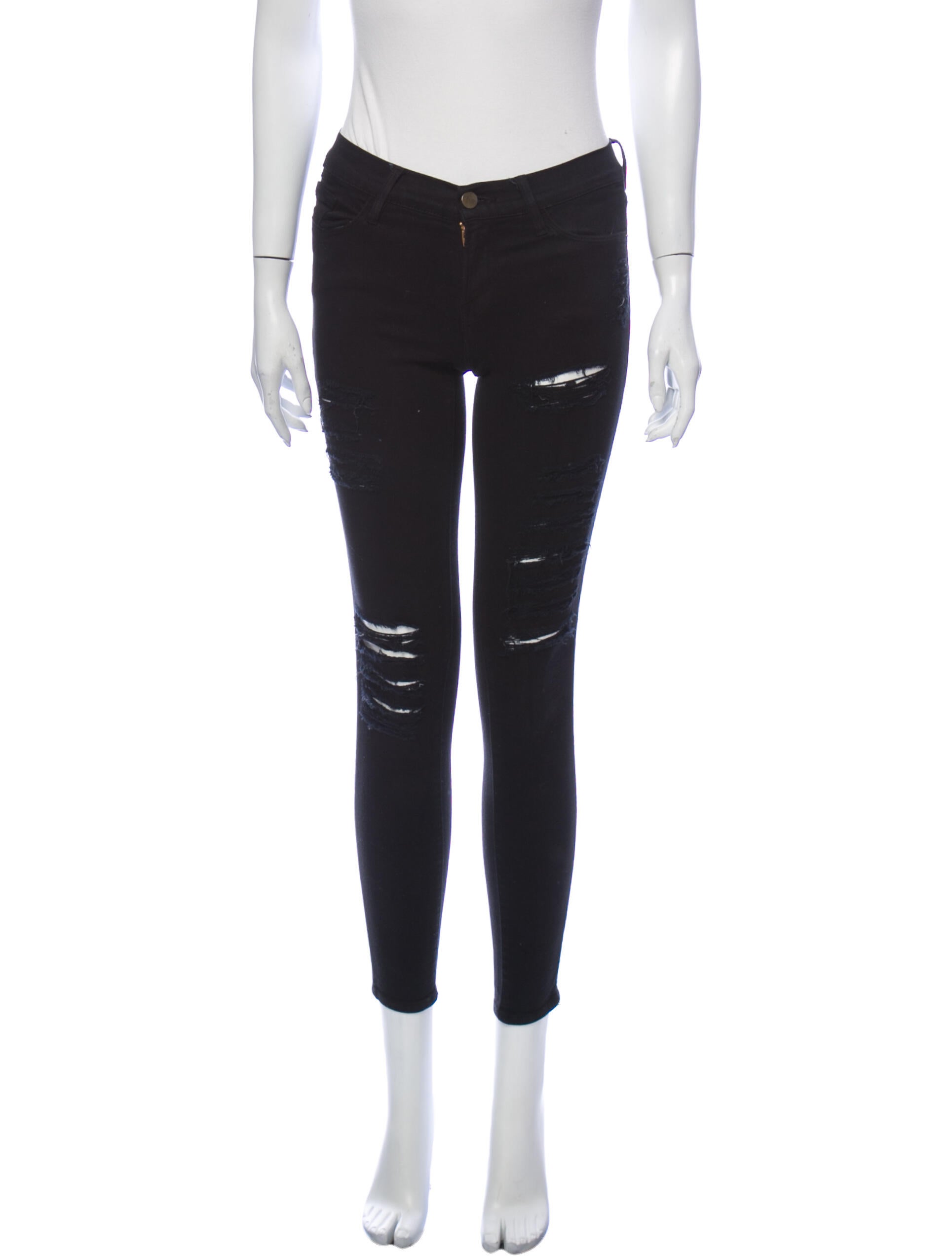 FRAME Low-Rise Skinny Leg Jeans