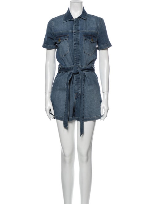 Frame Romper Blue